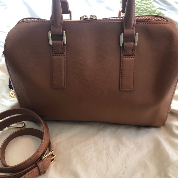 SOLD Tory Burch Caramel Satchel with Crossbody - Picture 7 of 8